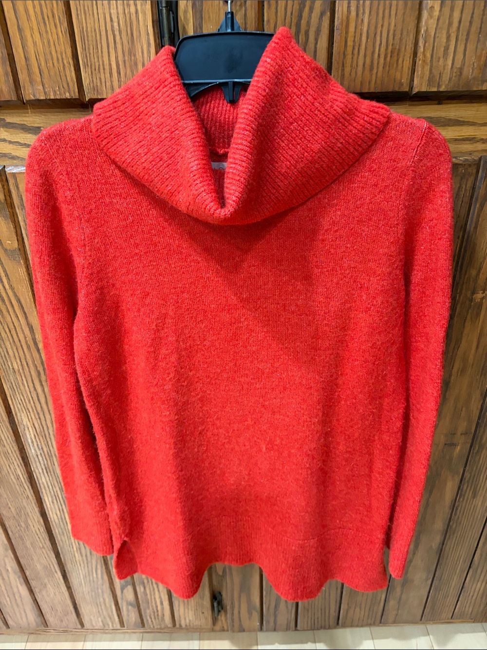 LOFT Red Cowl Neck Sweater Size Small